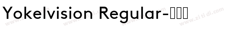 Yokelvision Regular字体转换